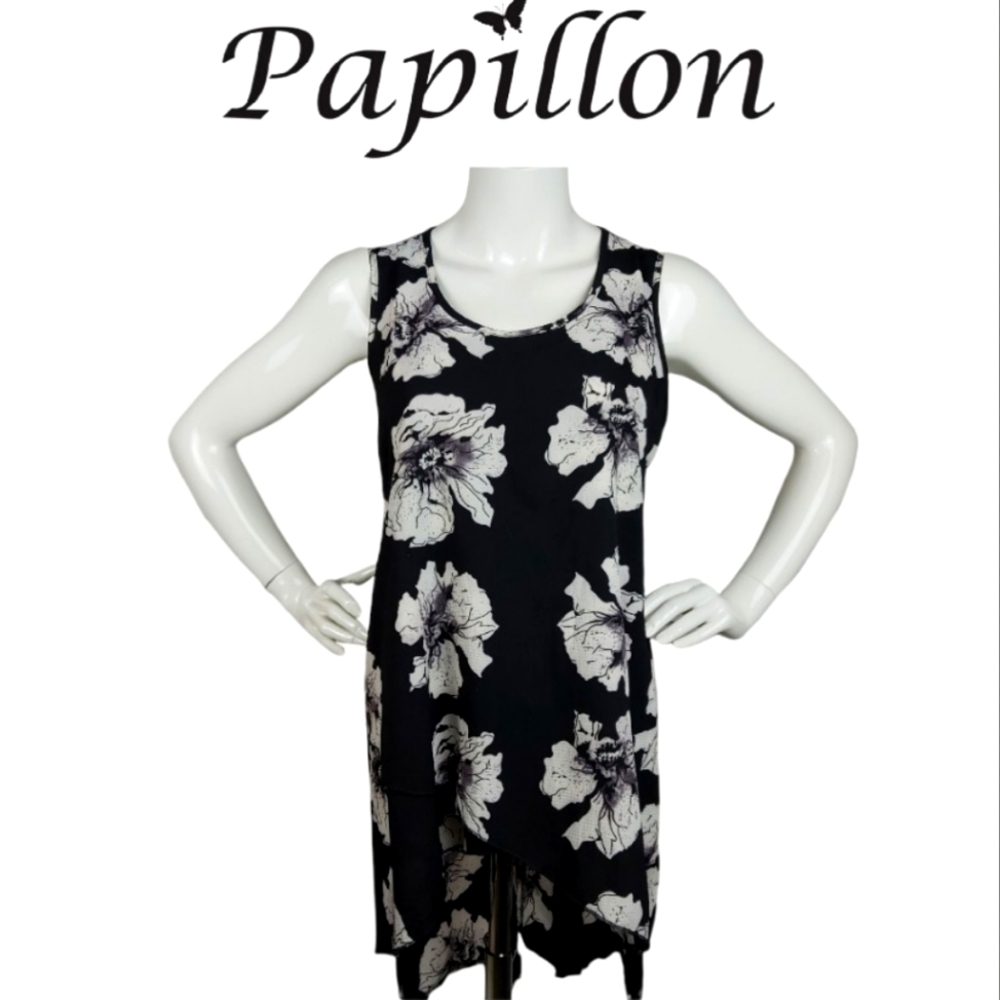 Papillon Floral High Low Hem Tunic